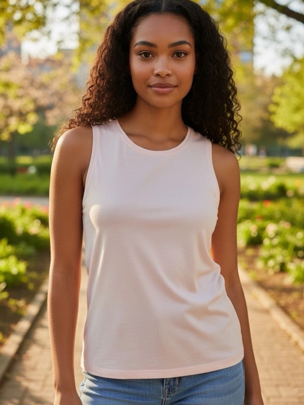 J Crew Classic Sleeveless Tank Top in Light Pink Size S
